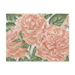 Apricot Roses Flower Garden Painting Postcards
