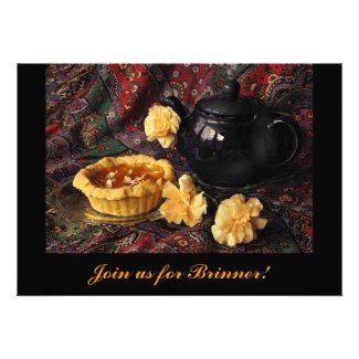 Apricot Tart Brinner Invitation