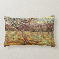 Apricot Trees in Blossom by Van Gogh Pillow
