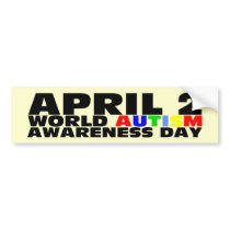 April 2 bumper sticker