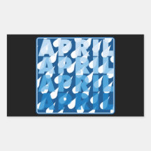 April 4 rectangle sticker