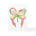 April Butterfly note card