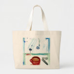 April Coffee - Months & Seasons Coffee Art Series Tote Bags