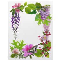 April Flowers letterhead by catsclips April Flowers letterhead