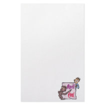 April Fool Personalized Stationery