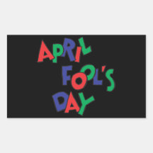 April Fools Day Rectangle Sticker