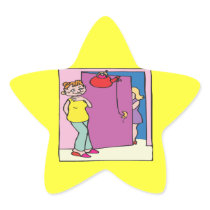 April Fools Day Star Sticker