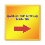 April Fool's Message Magnet