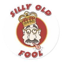 April Fools Round Sticker
