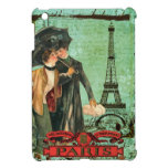 April in Paris Eiffel Tower Romantic Couple iPad Mini Cases