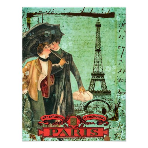 April in Paris Invitation Announcement