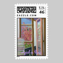 APRIL IN PARIS POSTAGE STAMP stamps