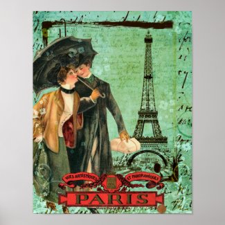 April in Paris Poster print