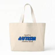 April Is Autism Awareness Month (Blue/Blk) bag