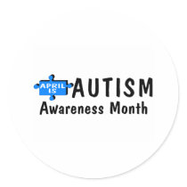 April Is Autism Awareness Month (Piece) Sticker