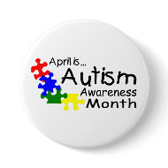 April Is Autism Awareness Month (PP) button
