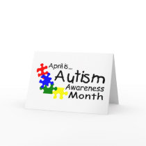 April Is Autism Awareness Month (PP) Greeting Cards