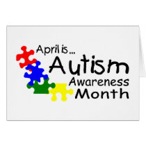 April Is Autism Awareness Month (PP Greeting Card