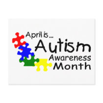 April Is Autism Awareness Month (PP postcards