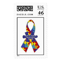 April Is Autism Awareness Month Ribbon postage by kokobaby April Is Autism Awareness Month Ribbon postage