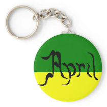 April Keychain