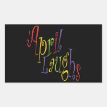 April Laughs 2 Sticker