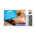 APRIL - Prevention of Animal Cruelty Month postage