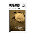 April Sepia Rose Month Wedding Postage