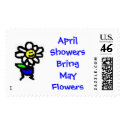 April Showers Bring May Flowers postage