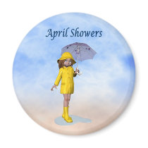 April Showers Magnets