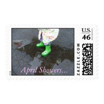 April Showers... postage