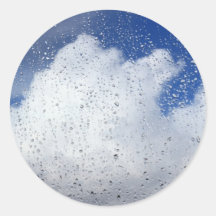 April Showers Round Sticker
