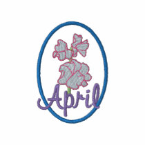 April - Sweet Pea embroidered shirts by ZazzleEmbroidery April - Sweet Pea embroidered shirts