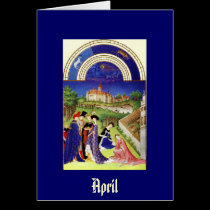 April -the Tres Riches Heures du Duc de Berry cards