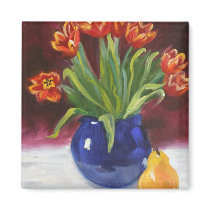 "April Tulips" magnets
