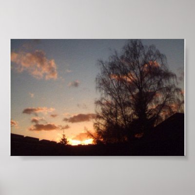 April weather sundown posters by Kessiebabe