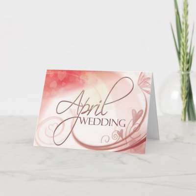 April Wedding Card by aslentz Soft pastel colors for an April wedding