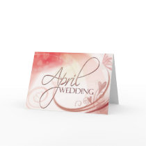 April Wedding Card