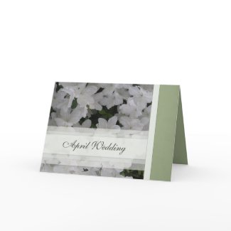 April Wedding Card card