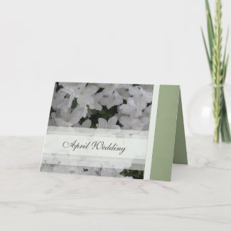 April Wedding Card card