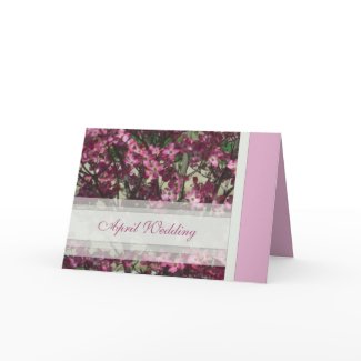 April Wedding Card card