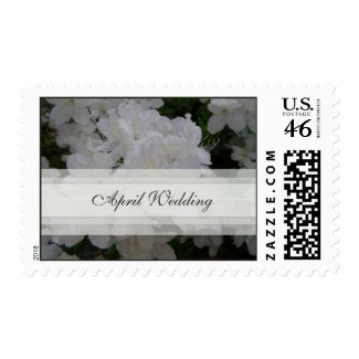April Wedding Postage Stamp stamp