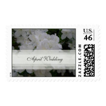April Wedding Postage Stamp