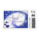 April Wedding Postage Stamps