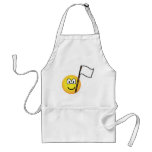 White flag emoticon   aprins_apron