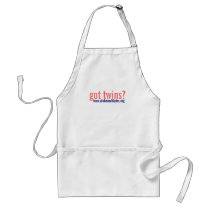 Apron: got twins?(pink) by AlohaMultiples Apron: got twins?(pink)