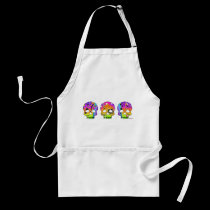 APRON - POP ART SKULLS