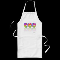 APRON - POP ART SKULLS