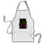 apron, with, retro, vintage, neon, palm, tree,