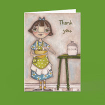 Apron Strings -  Greeting Card cards